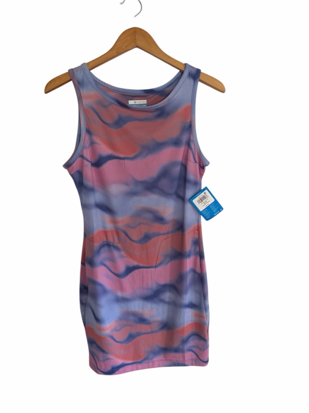 ☀️ NWT Columbia Chill River Printed Dress - Alpenglow Pastel S/P